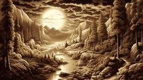 4K Dark Forest Moon3