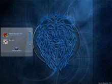 Tribal Lion Blue