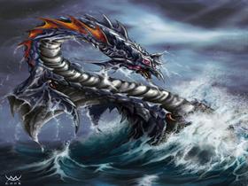 Sea Serpent by ~maxarkes