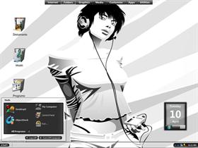 Girl with Headphones