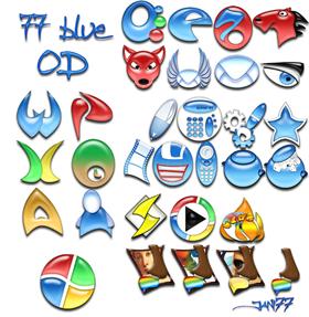 77 blue OD