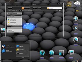 Black Blue Bubble