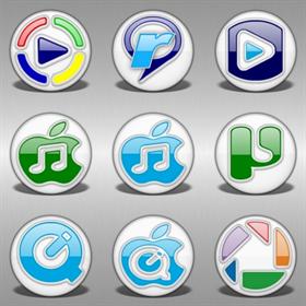 Plastique Media Icons