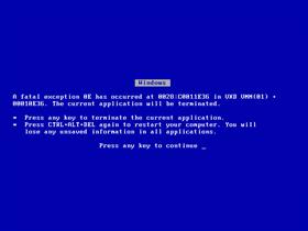Blue Screen of Death