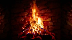 Brick Fireplace