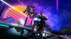 Synthwave Biker
