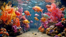4K Beautiful Aquarium