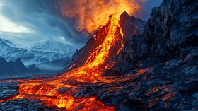 4K Volcano Storm