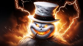 4K Snowman Wizard