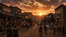 4K Old West Town