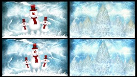 Snowman Winter Wall Pack