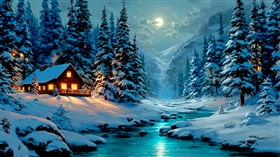 4K Winter River