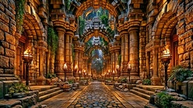 4K Stone Corridor