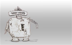 Art, the punk rocker robot