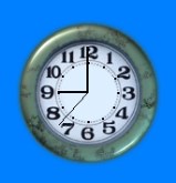 Green Marble Clock