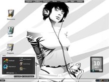 Girl with Headphones