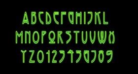 neon alfabet