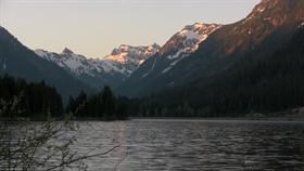 Sunset In Mountains