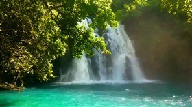 Eau Bleue Waterfall