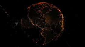 Earth Hologram Gold 4K HD