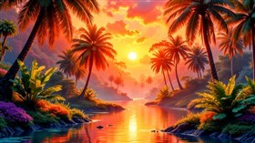 4K Tropical River