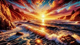 4K Sea Sun