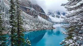 Winter Lake Snow