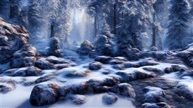 4K Snow Rock River
