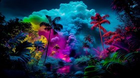 4K Neon Jungle