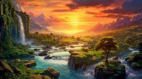 4K Nature Sunset
