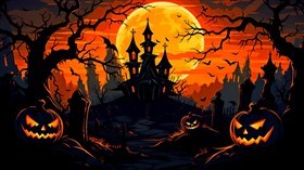 4K Halloween House
