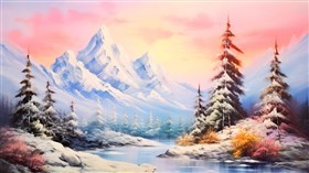 4K Winter Painting