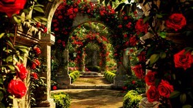 4K Rose Garden