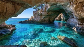 4K Rocky Sea Cove