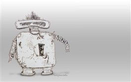 Art, the punk rocker robot