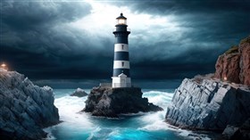 Blue Lighthouse