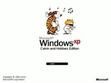 Windows XP Calvin and Hobbes Edition
