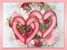 Valentine Hearts Flowers
