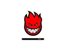 Spitfire logo bootskin red